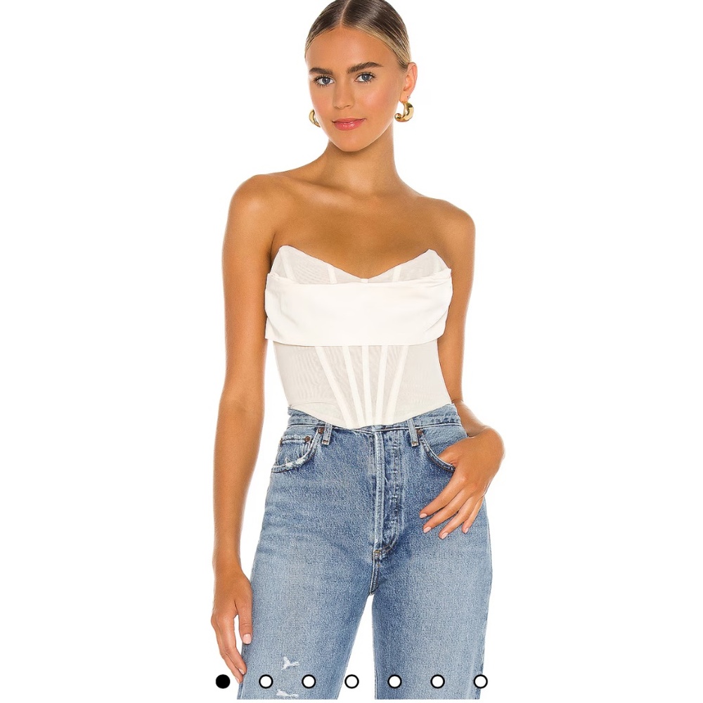 Hailee Bustier Top in Ivory NBD
